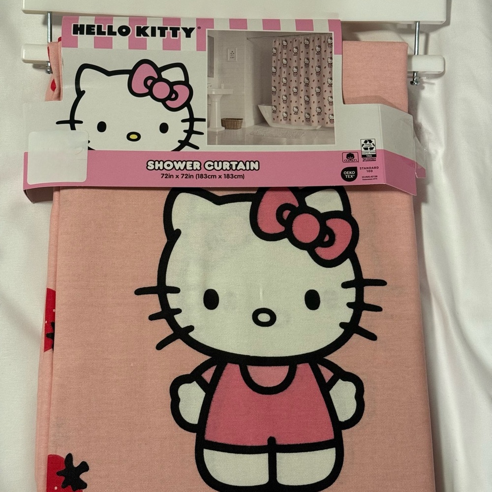 Hello Kitty Pink Shower Curtain